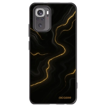 Picasee Xiaomi Redmi Note 10S Hülle - Schwarzes Silikon - Thunder