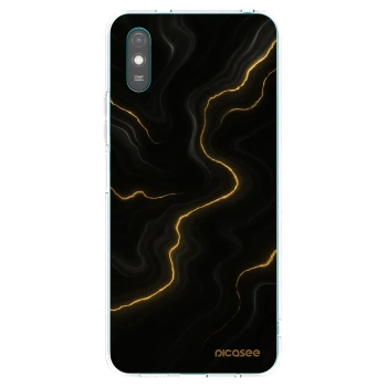 Picasee Xiaomi Redmi 9AT Hülle - Transparentes Silikon - Thunder