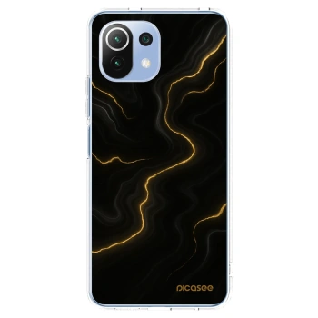 Picasee Xiaomi Mi 11 Lite Hülle - Transparentes Silikon - Thunder