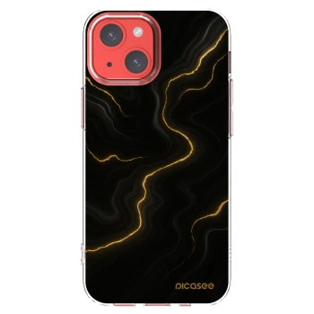 Picasee Apple iPhone 13 mini Hülle - Transparentes Silikon - Thunder