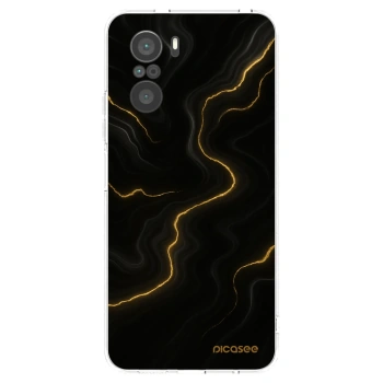 Picasee Xiaomi Poco F3 Hülle - Transparentes Silikon - Thunder
