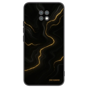 Picasee Xiaomi Redmi Note 9T Hülle - Schwarzes Silikon - Thunder