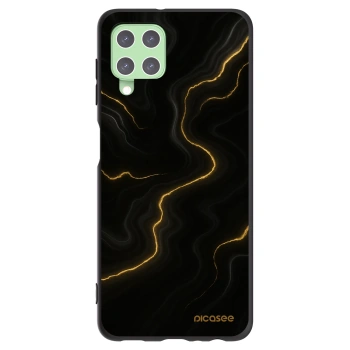 Picasee Samsung Galaxy A22 A225F 4G Hülle - Schwarzes Silikon - Thunder