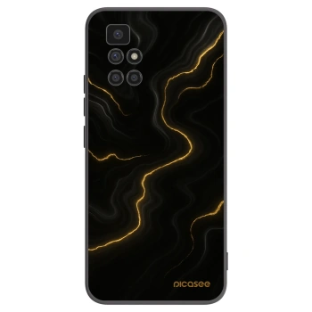 Picasee Xiaomi Redmi 10 Hülle - Schwarzes Silikon - Thunder