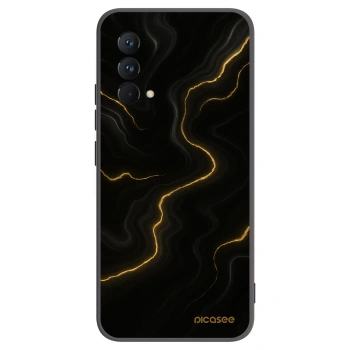 Picasee Realme GT Master Edition 5G Hülle - Schwarzes Silikon - Thunder