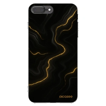 Picasee Apple iPhone 8 Plus Hülle - Transparentes Silikon - Thunder