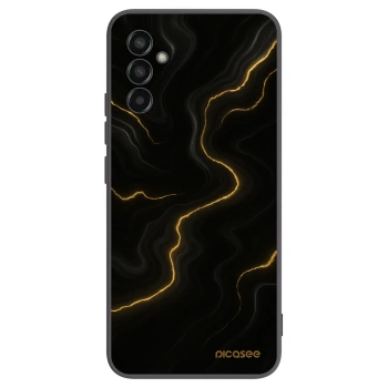Picasee Samsung Galaxy M13 M135F Hülle - Schwarzes Silikon - Thunder