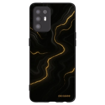 Picasee OPPO A94 5G Hülle - Schwarzes Silikon - Thunder