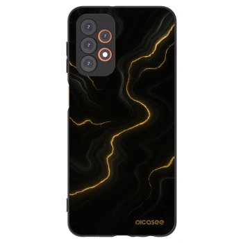 Picasee Samsung Galaxy A23 A235F 4G Hülle - Schwarzes Silikon - Thunder