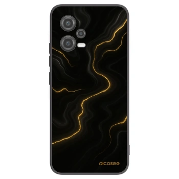 Picasee Xiaomi Poco X5 Hülle - Schwarzes Silikon - Thunder