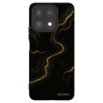 Picasee Honor X8a Hülle - Schwarzes Silikon - Thunder