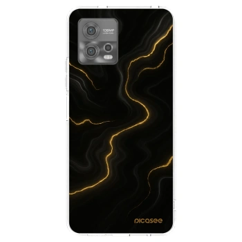 Picasee Motorola Moto G72 Hülle - Transparentes Silikon - Thunder