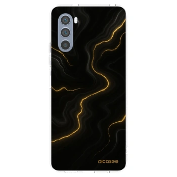 Picasee Motorola Moto G62 Hülle - Transparentes Silikon - Thunder