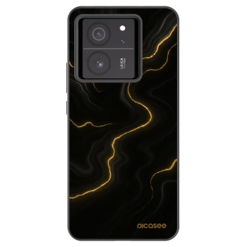 Picasee Xiaomi 13T Hülle - Schwarzes Silikon - Thunder
