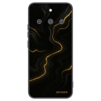 Picasee Realme 11 Pro+ Hülle - Schwarzes Silikon - Thunder