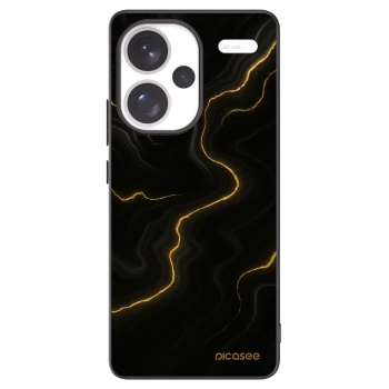 Picasee Xiaomi Redmi Note 13 Pro+ 5G Hülle - Schwarzes Silikon - Thunder