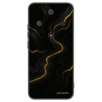 Picasee Honor Magic6 Lite 5G Hülle - Schwarzes Silikon - Thunder