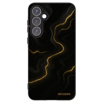 Picasee Samsung Galaxy A55 5G A556B Hülle - Schwarzes Silikon - Thunder