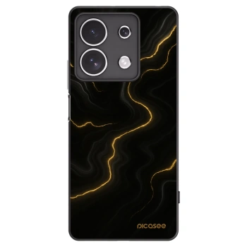 Picasee Xiaomi Redmi Note 13 4G Hülle - Schwarzes Silikon - Thunder
