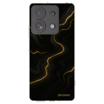 Picasee Xiaomi Redmi Note 13 Pro 4G Hülle - Transparentes Silikon - Thunder
