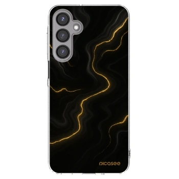 Picasee Samsung Galaxy A16 5G Hülle - Transparentes Silikon - Thunder