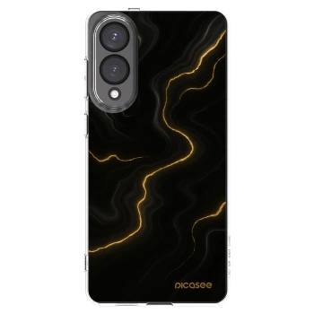 Picasee Samsung Galaxy S25 Edge 5G Hülle - Transparentes Silikon - Thunder