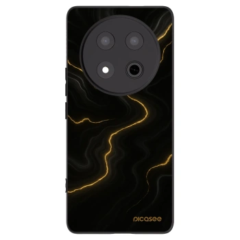 Picasee Honor Magic7 Lite 5G Hülle - Schwarzes Silikon - Thunder