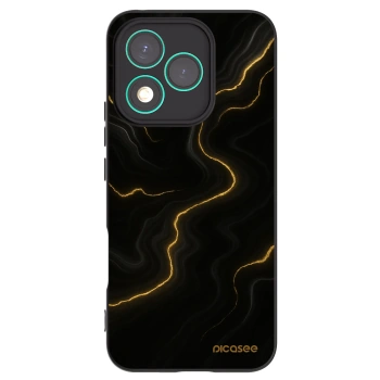 Picasee Honor 400 Lite 5G Hülle - Schwarzes Silikon - Thunder