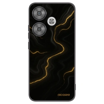 Picasee Xiaomi Poco F6 Hülle - Schwarzes Silikon - Thunder