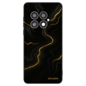 Picasee OnePlus 13 5G Hülle - Schwarzes Silikon - Thunder