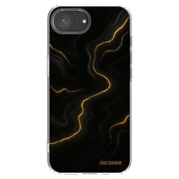 Picasee Apple iPhone 17e Hülle - Transparentes Silikon - Thunder