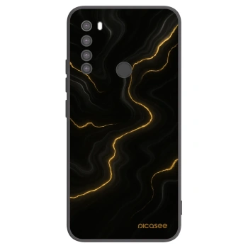Picasee Xiaomi Redmi Note 8 Hülle - Schwarzes Silikon - Thunder