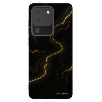 Picasee Samsung Galaxy S20 Ultra 5G G988F Hülle - Transparentes Silikon - Thunder