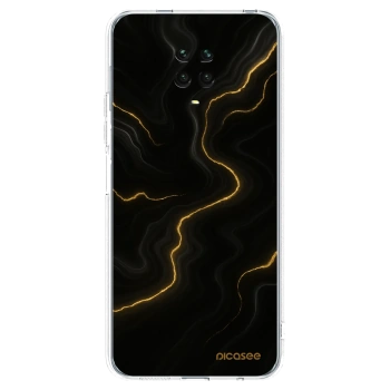 Picasee Xiaomi Redmi Note 9 Pro Hülle - Transparentes Silikon - Thunder