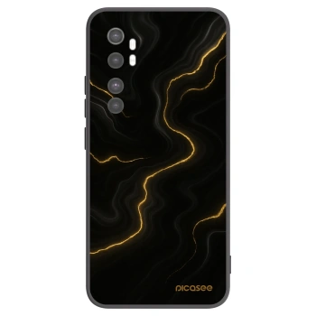 Picasee Xiaomi Mi Note 10 Lite Hülle - Schwarzes Silikon - Thunder