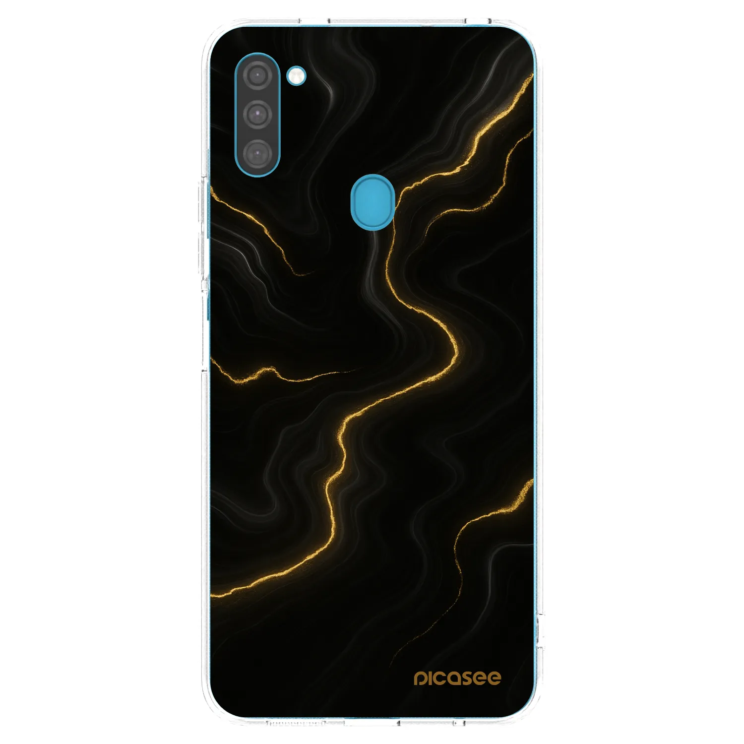 Picasee Samsung Galaxy M11 Hülle - Transparentes Silikon - Thunder