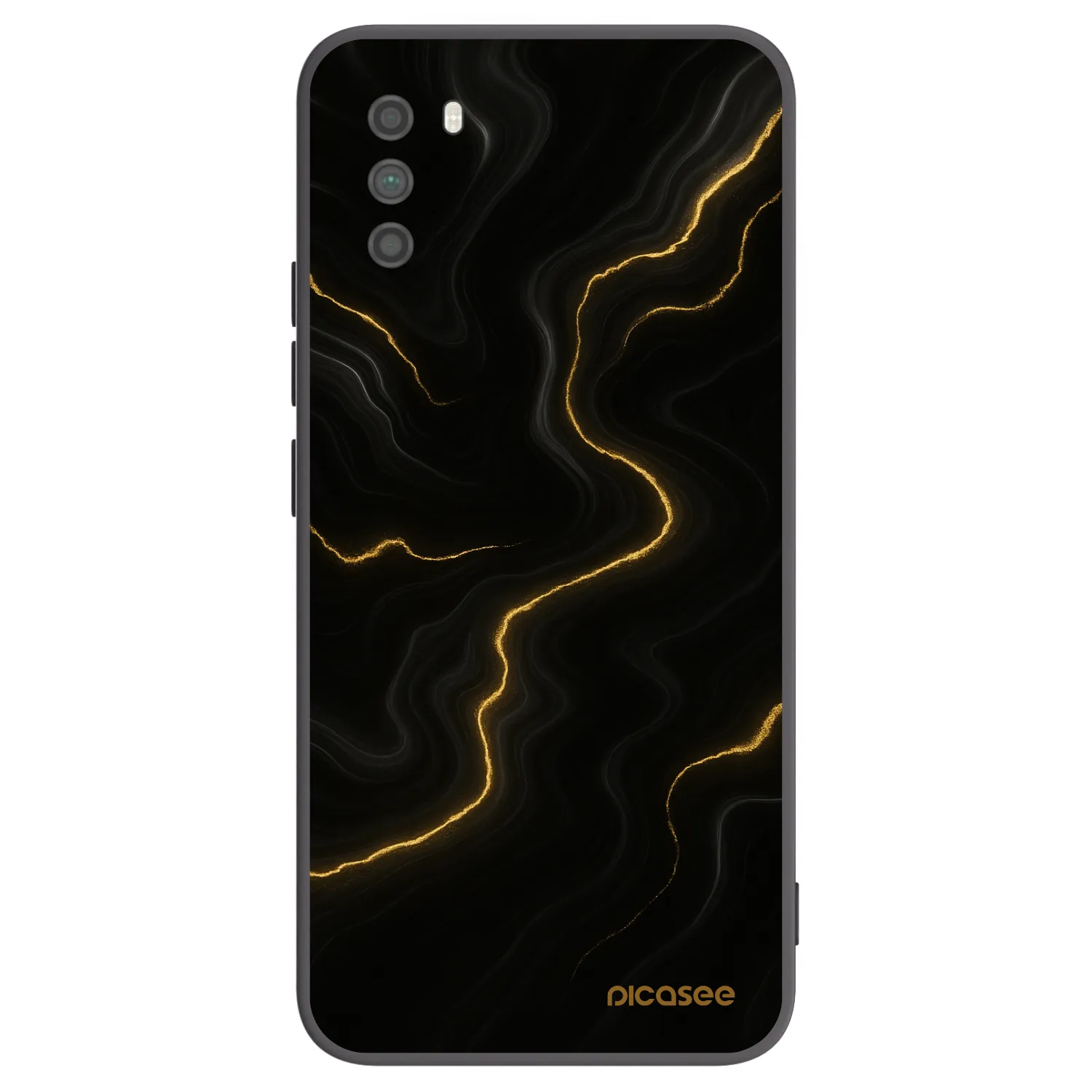 Picasee Xiaomi Poco M3 Hülle - Schwarzes Silikon - Thunder