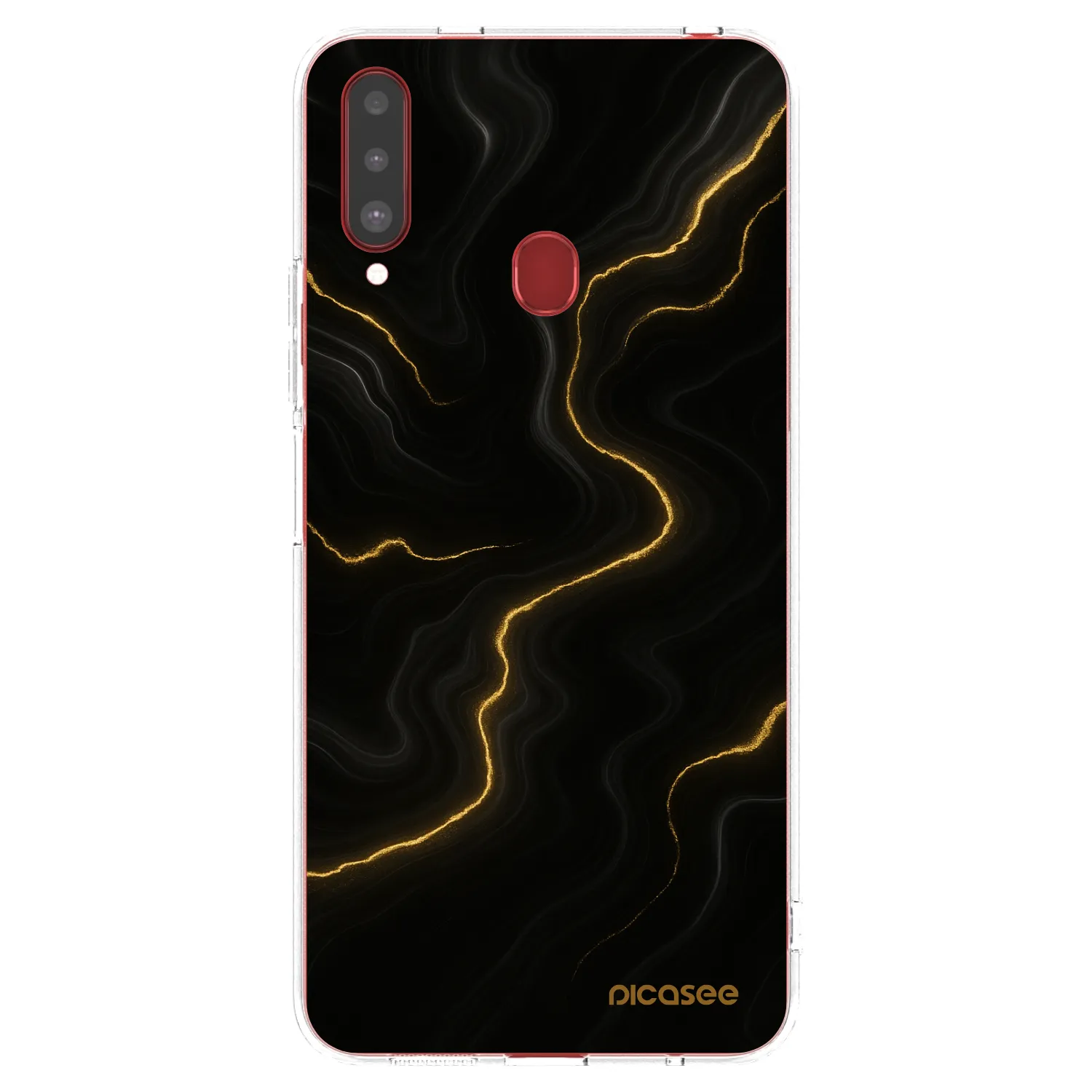 Picasee Samsung Galaxy A20s Hülle - Transparentes Silikon - Thunder