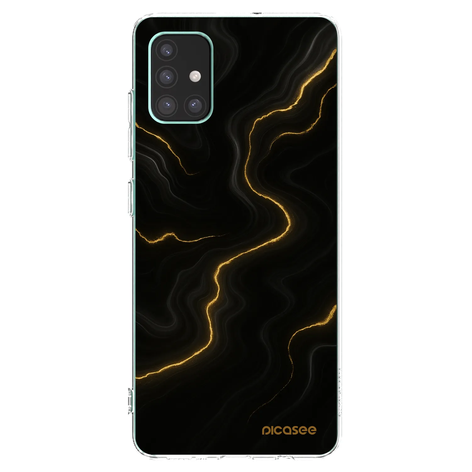 Picasee Samsung Galaxy M51 M515F Hülle - Transparentes Silikon - Thunder