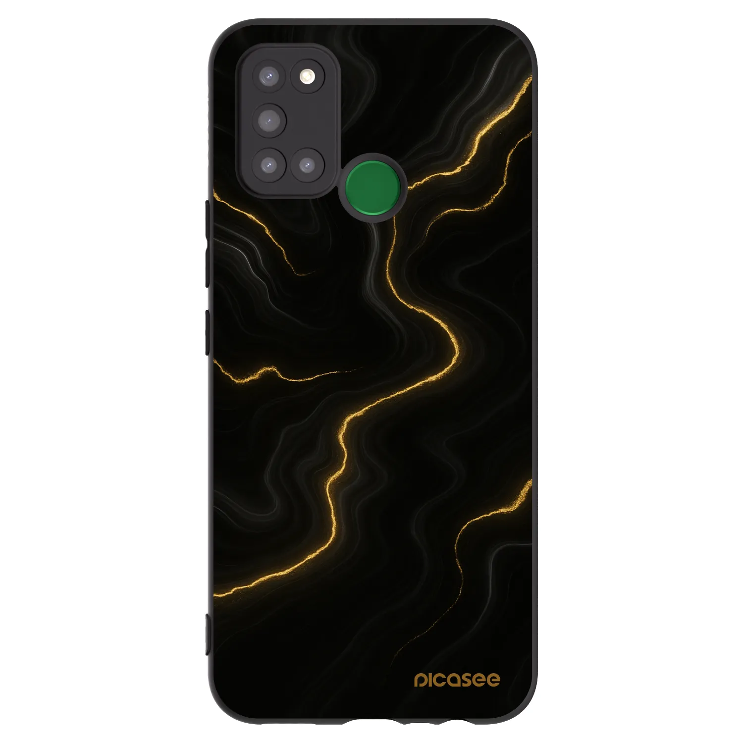 Picasee Realme 7i Hülle - Schwarzes Silikon - Thunder