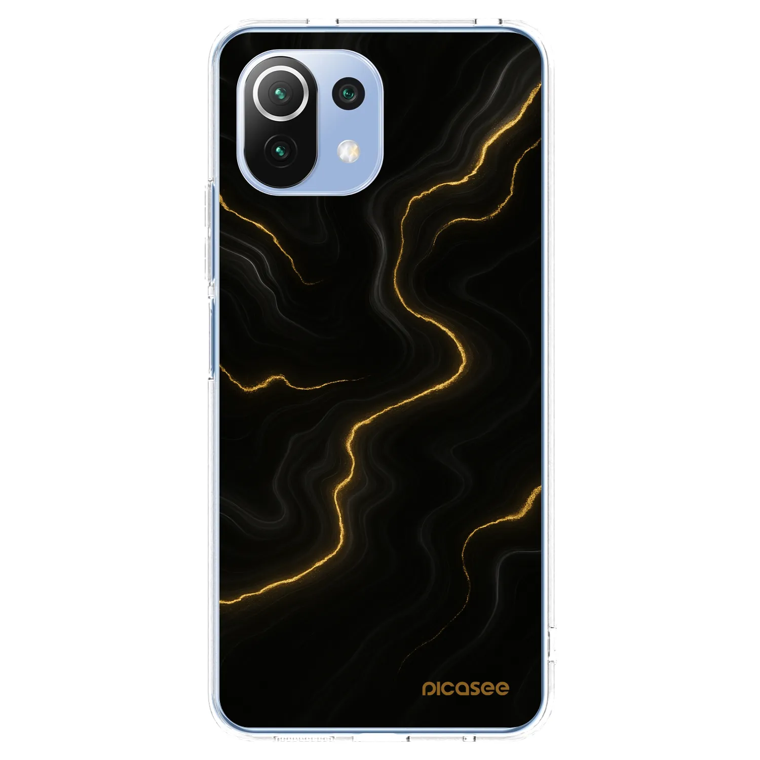 Picasee Xiaomi Mi 11 Lite Hülle - Transparentes Silikon - Thunder