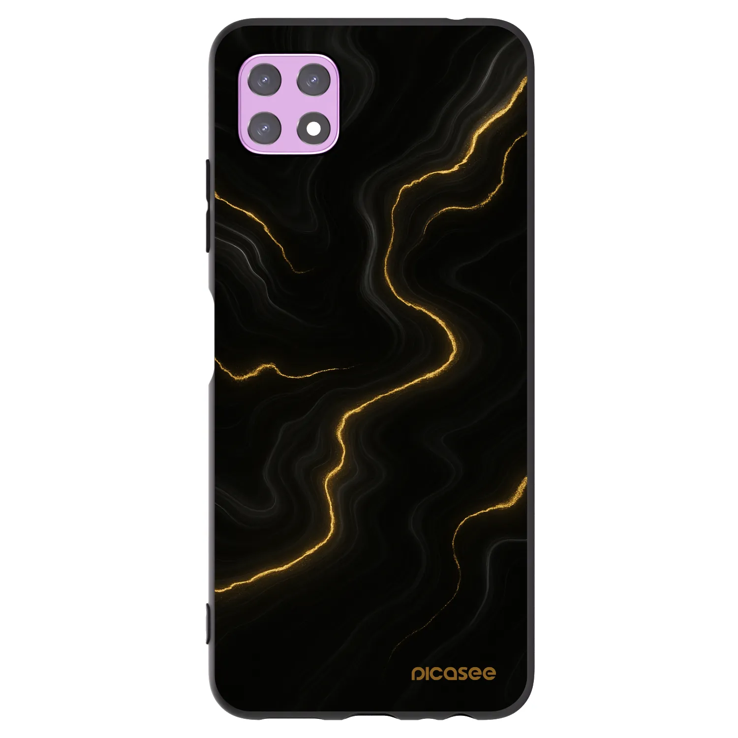 Picasee Samsung Galaxy A22 A226B 5G Hülle - Schwarzes Silikon - Thunder