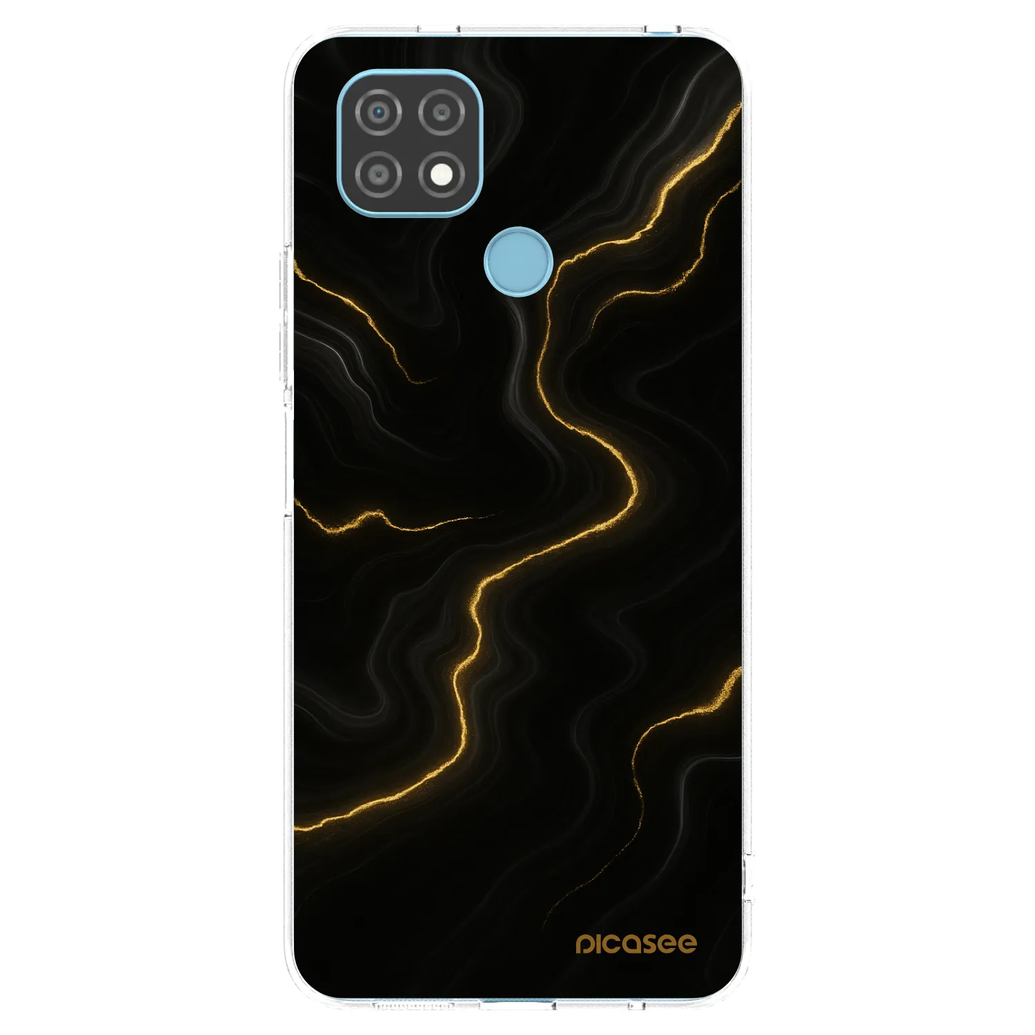 Picasee Realme C21 Hülle - Transparentes Silikon - Thunder