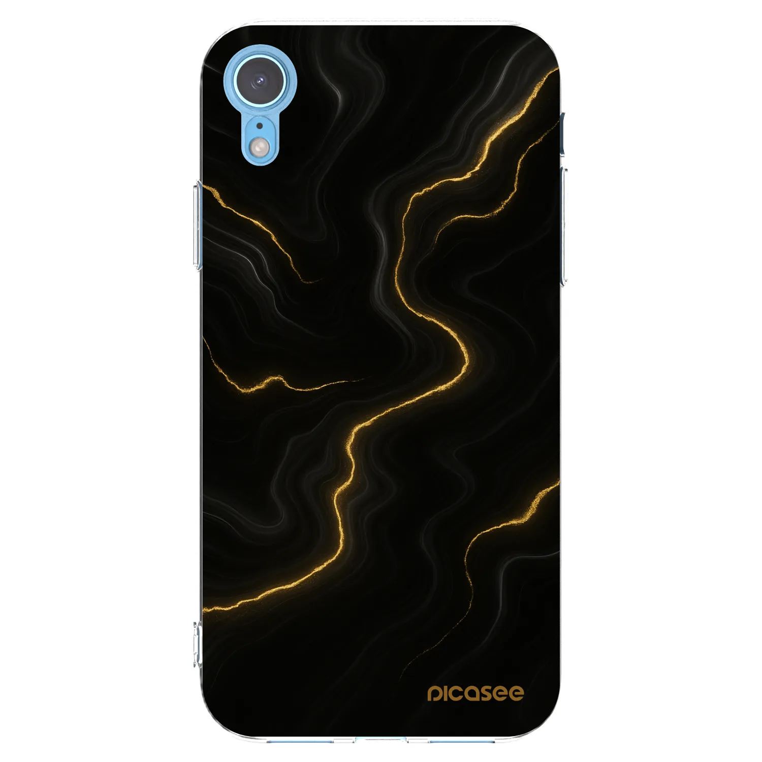Picasee Apple iPhone XR Hülle - Transparentes Silikon - Thunder