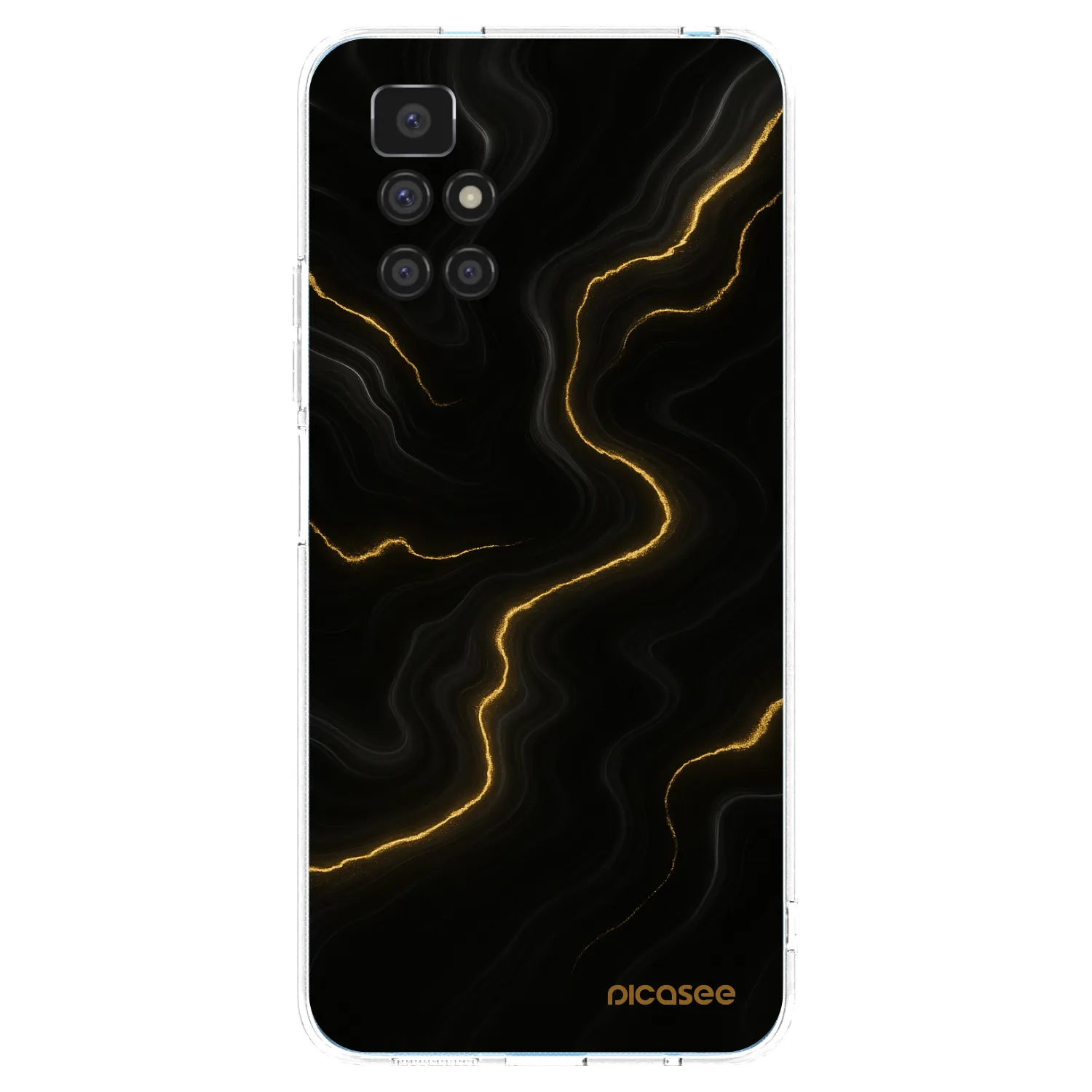 Picasee Xiaomi Redmi 10 Hülle - Transparentes Silikon - Thunder