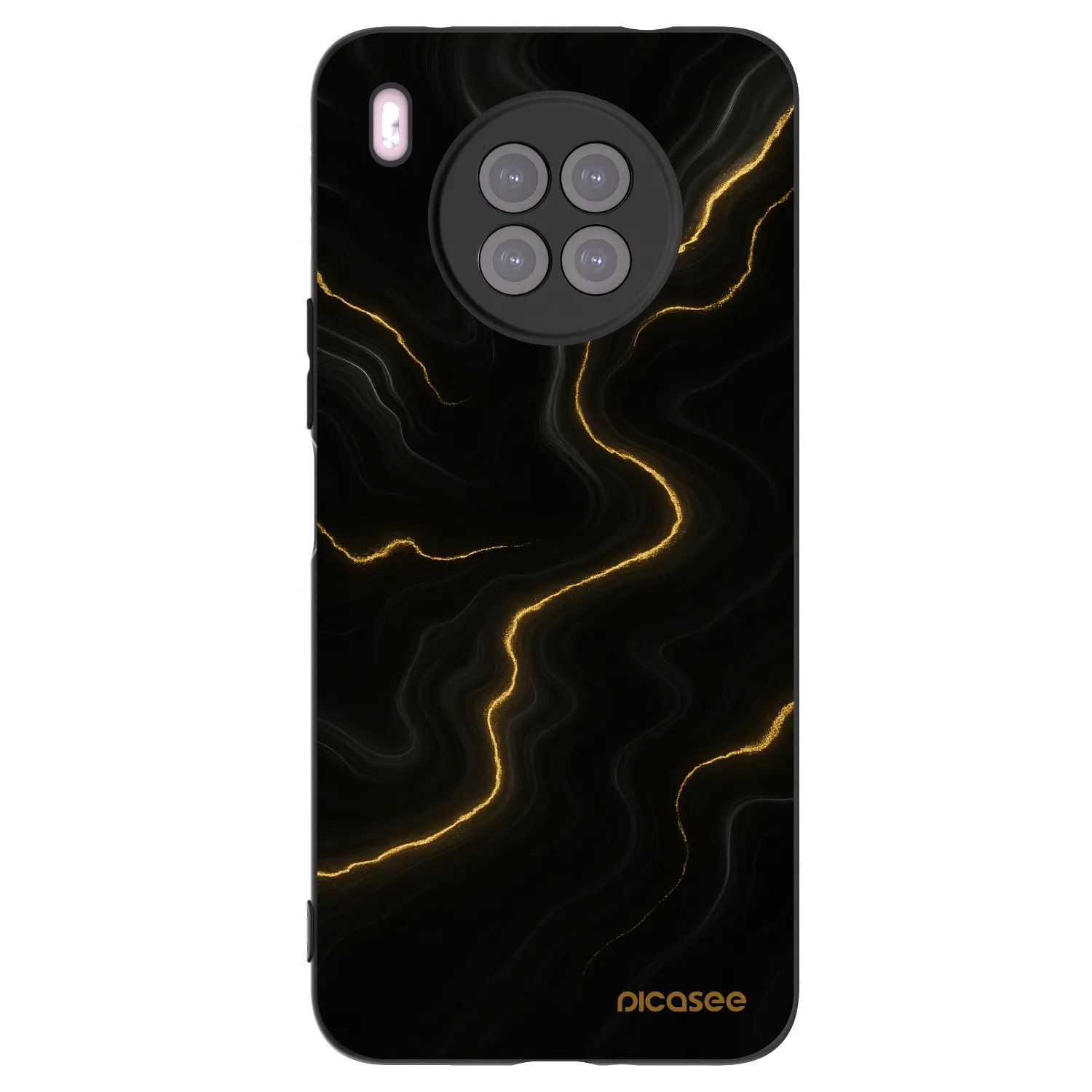 Picasee Huawei Nova 8i Hülle - Schwarzes Silikon - Thunder