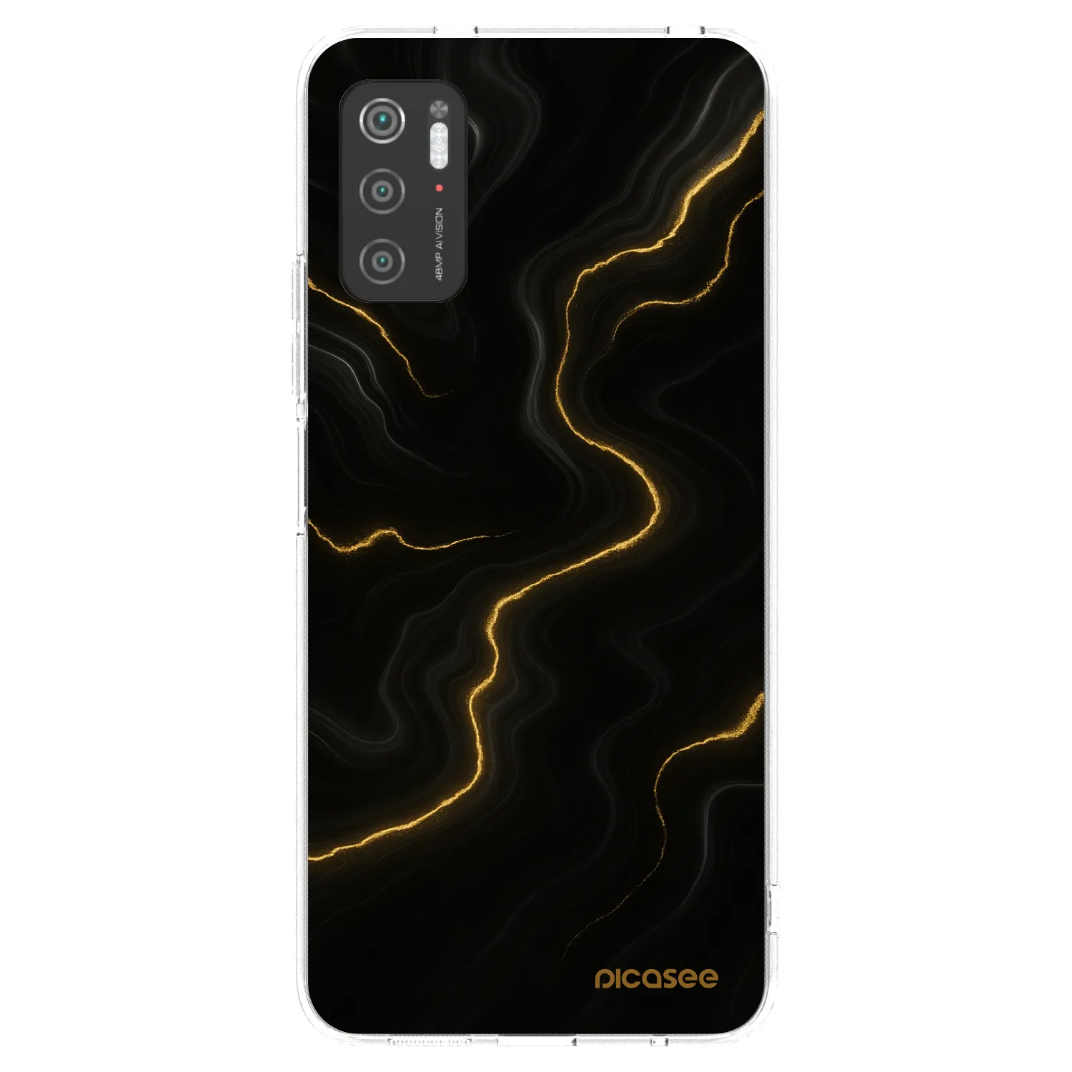 Picasee Xiaomi Poco M3 Pro 5G Hülle - Transparentes Silikon - Thunder