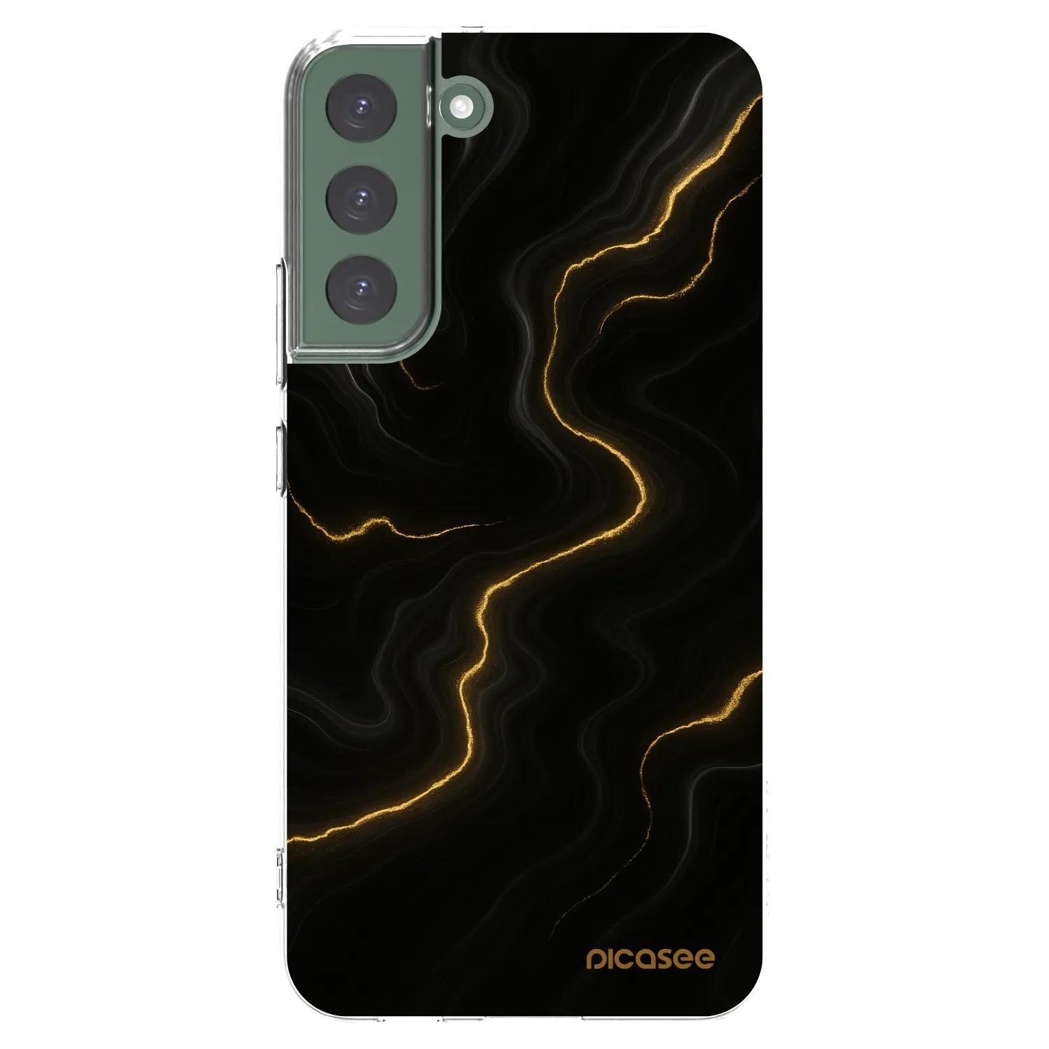Picasee Samsung Galaxy S22+ 5G Hülle - Transparentes Silikon - Thunder