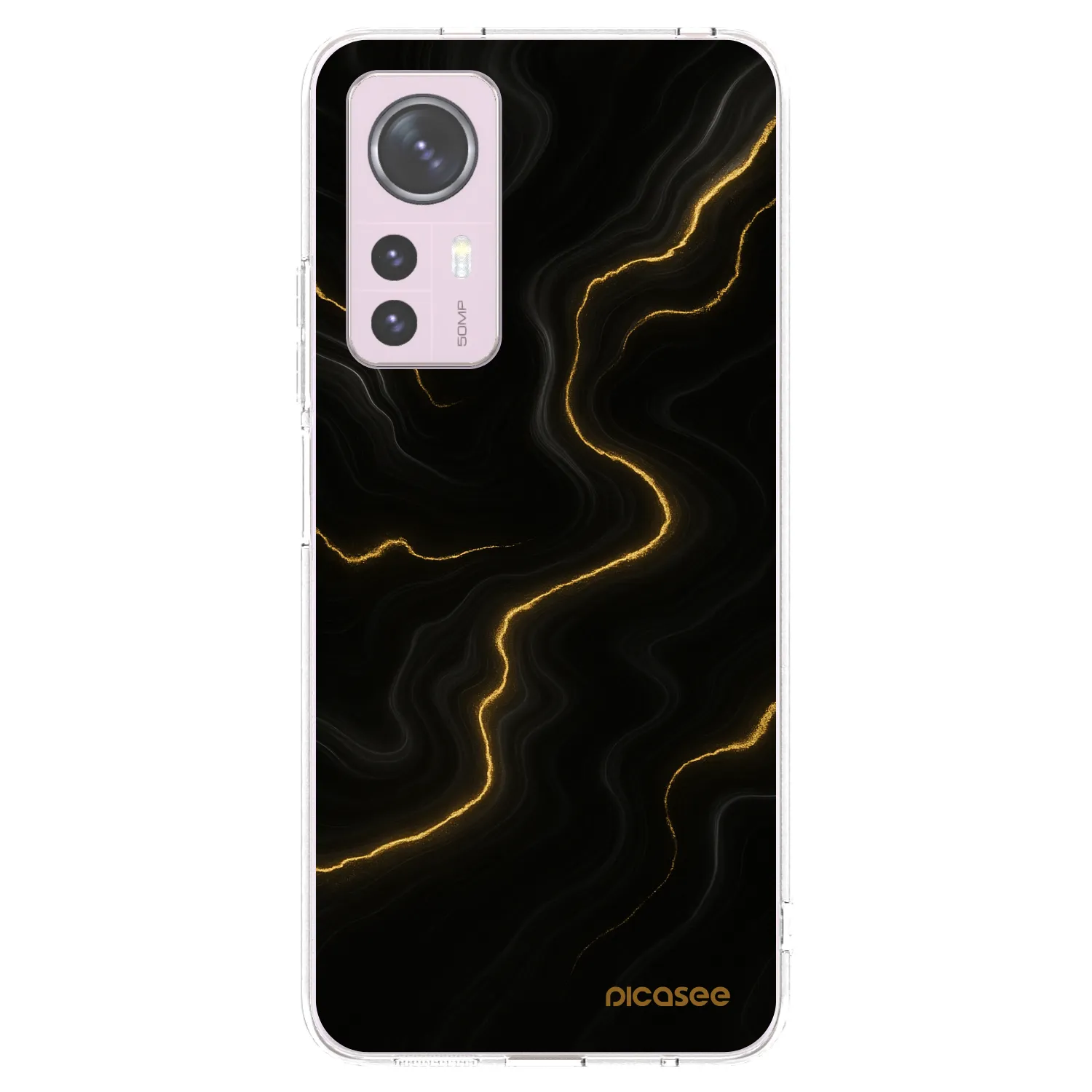 Picasee Xiaomi 12 Hülle - Transparentes Silikon - Thunder