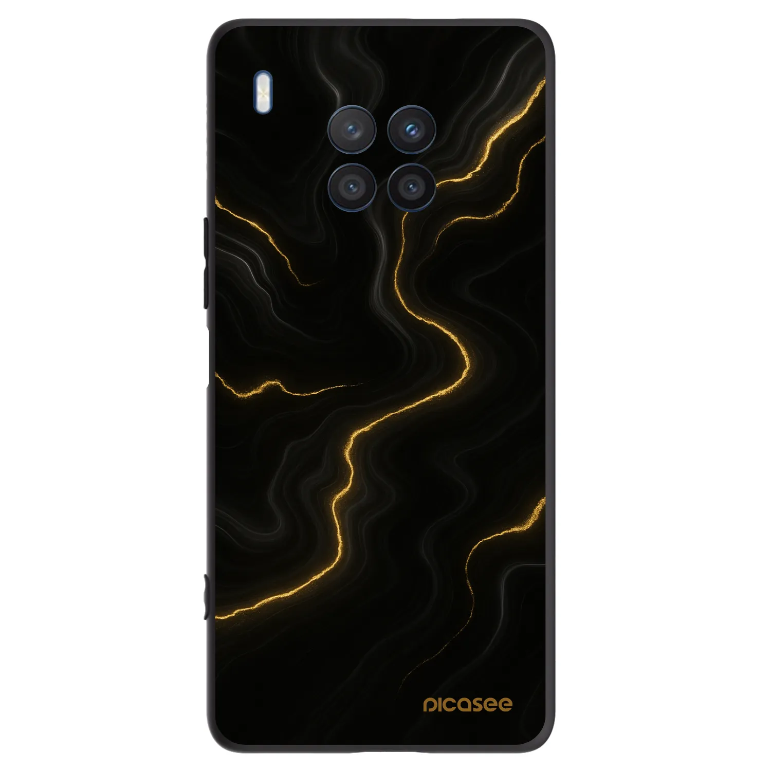 Picasee Honor 50 Lite Hülle - Schwarzes Silikon - Thunder